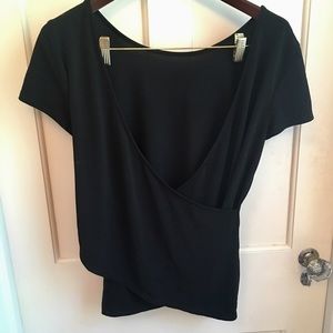 Express cross back t shirt